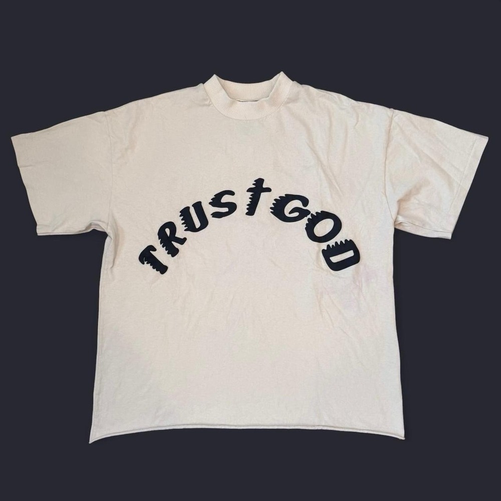 Yeezy x Cactus Plant Flea Market Trust God Boxy Fit Oversized Tee Adult Medium